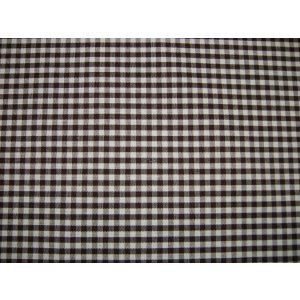 Bavoir oie tissu vichy  - Vichy chocolat