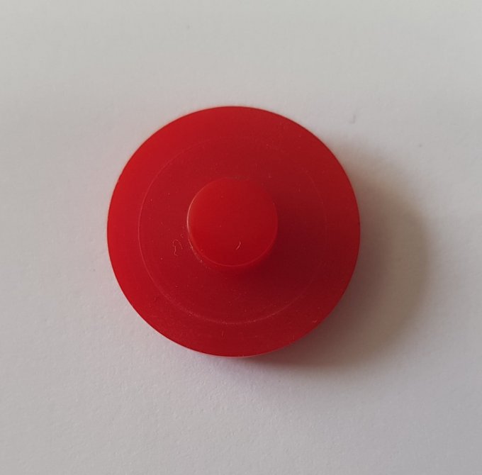 Boutons rond en acrylique rouge cerise dégradé strié  en 15mm ou 20mm 