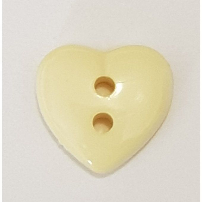 BOUTON CŒUR JAUNE 