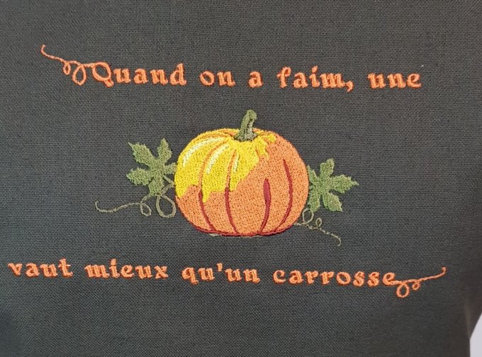 Broderie citrouille 