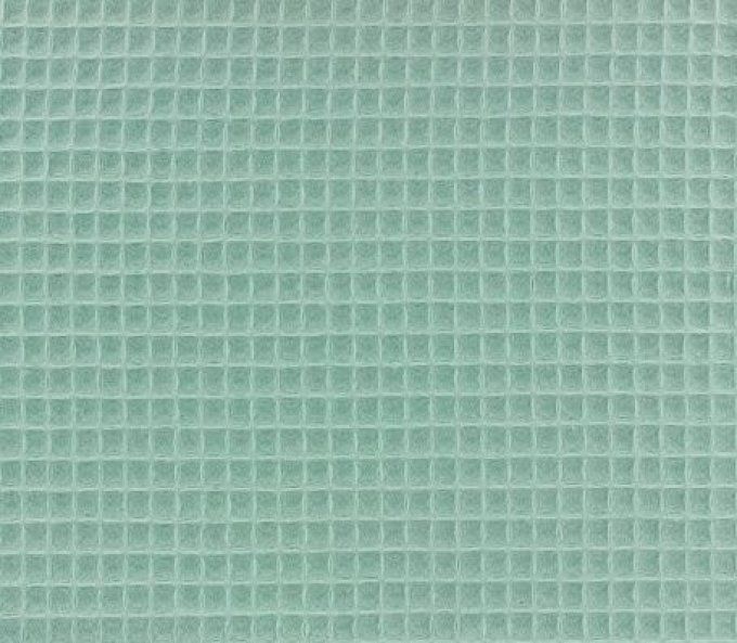 Tissu nid d'abeille bio vert tilleul 