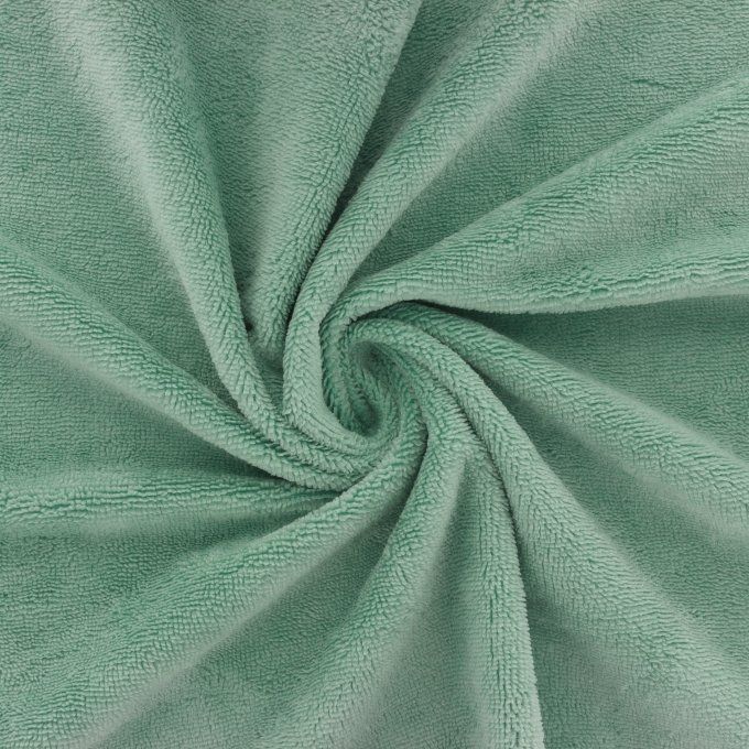 Tissu Éponge Microfibre Bambou – Vert Tilleul
