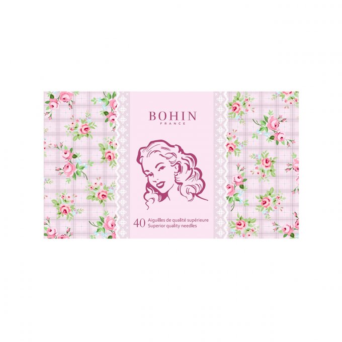 Carnet d'aiguilles  Rose Marlène éditions  de marque BOHIN