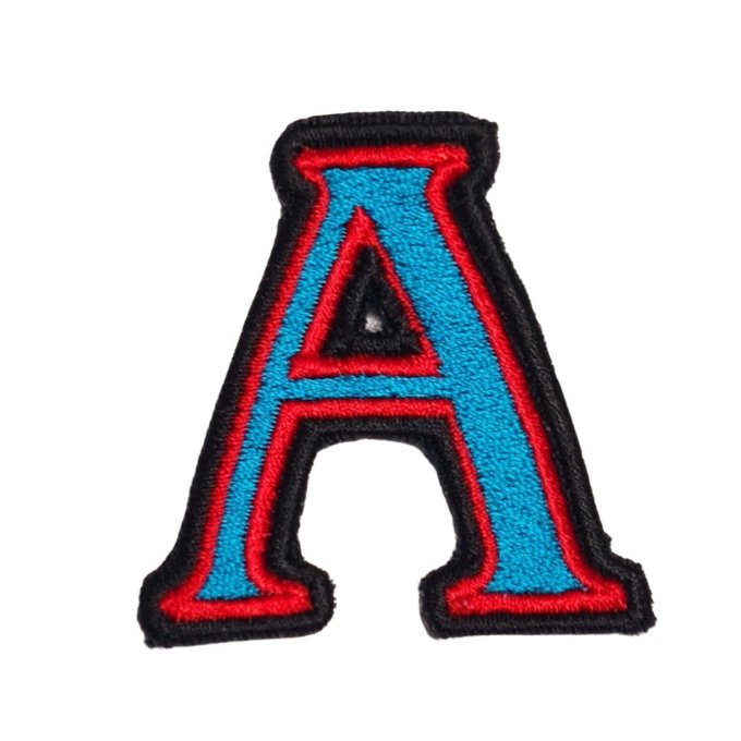 Ecusson / patch lettres multicolores 7cm de hauteur  