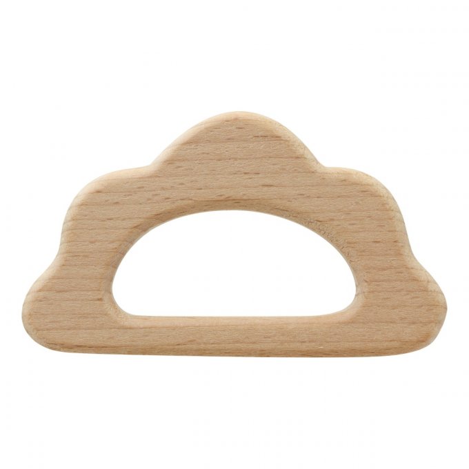 Anneau de dentition  pour bébé en bois nuage