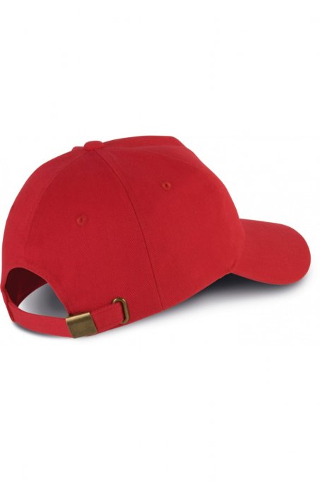 Casquette 5 panneaux Oeko-Tex brodé pétanque fermeture arrière boucle 