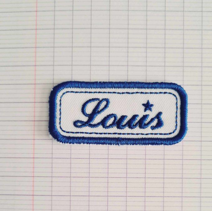 écusson personnalisé louis