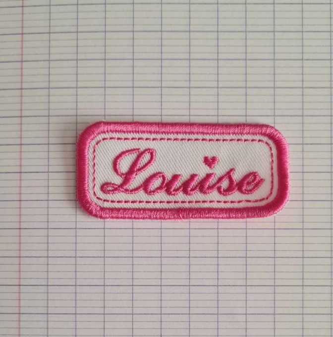 écusson personnalisé louise