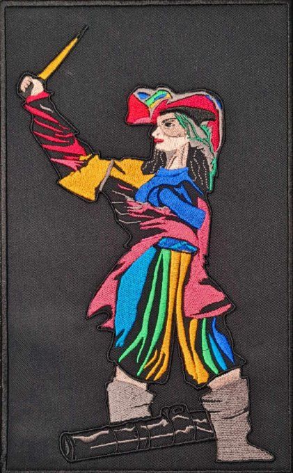 Ecusson "Corsaire"  rectangle 25 x 16 cm