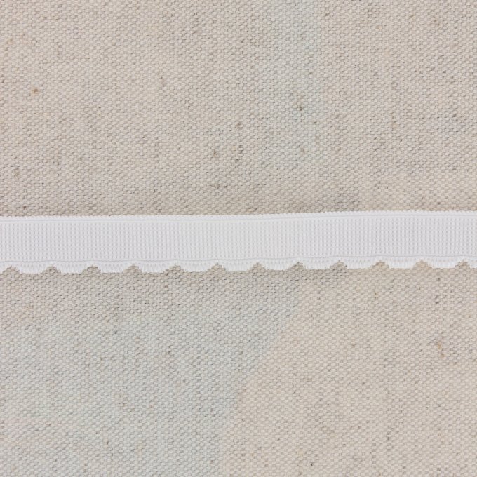Elastique de lingerie bordure festonné 12mm 