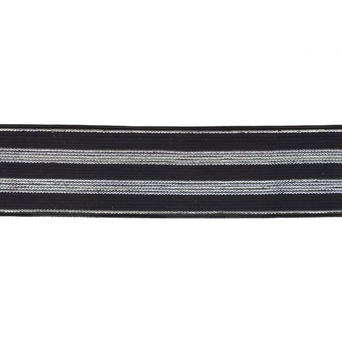 Elastique rayure lurex 30 mm de large 