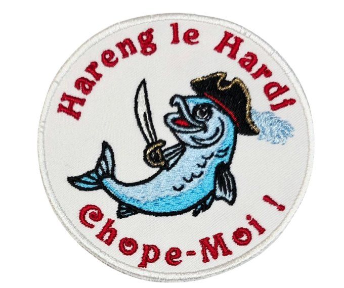 Ecusson "Hareng le Hardi" multicolore  