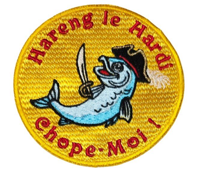 Ecusson "Hareng le Hardi" multicolore  