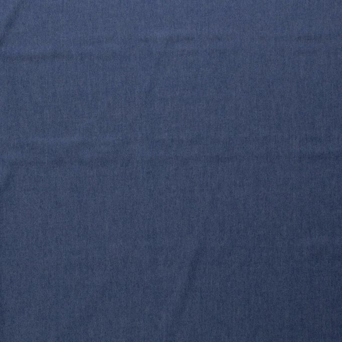 Tissu jean fluide bleu indigo