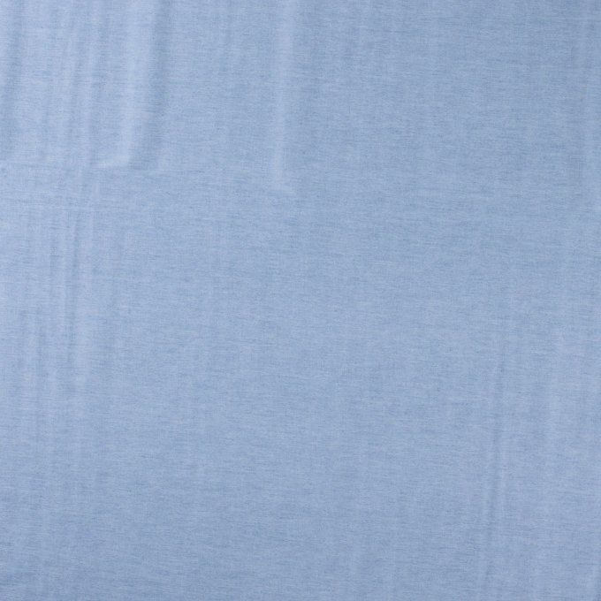 Coupon de tissu en jean fluide bleu 