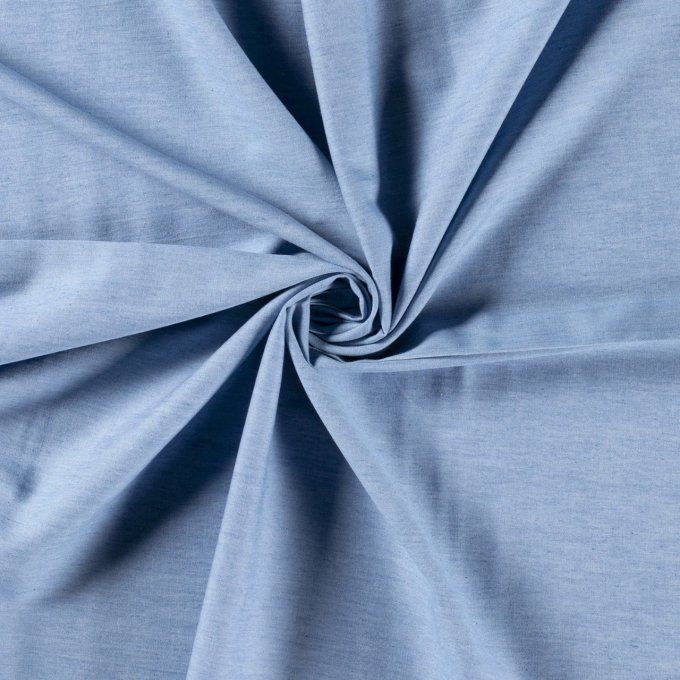 Tissu jean fluide bleu clair