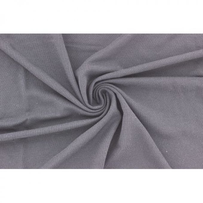 Jersey de bambou tissu Stenzo teint gris 220grs/m²  
