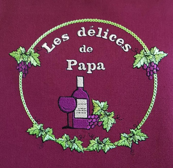 Broderie "Les délices de papa" 