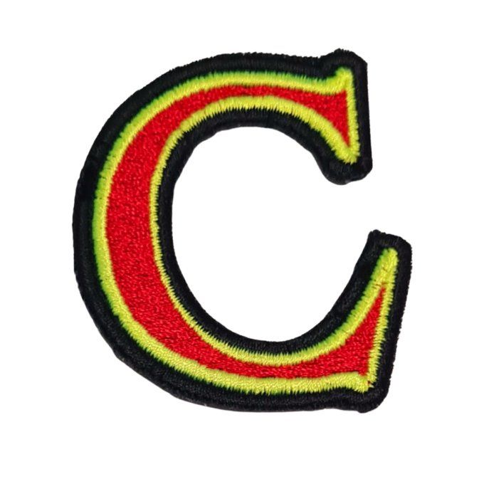 Ecusson / patch lettres multicolores 5cm de hauteur 