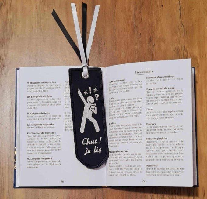 Marque-pages brodé personnalisable qui a du sens et unique 