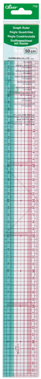Règle japonaise graduée en 50 cm de la marque CLOVER - Les-ateliers-k