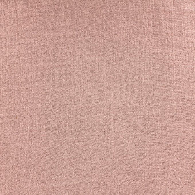 Tissu double gaze rose