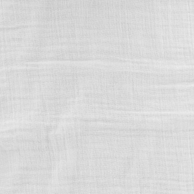 Tissu double gaze blanc 