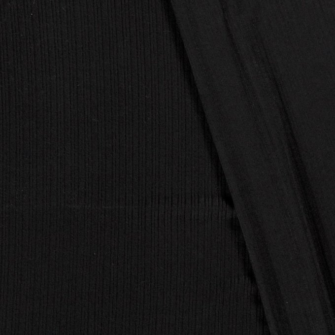 Tissu tricot rayure Noir
