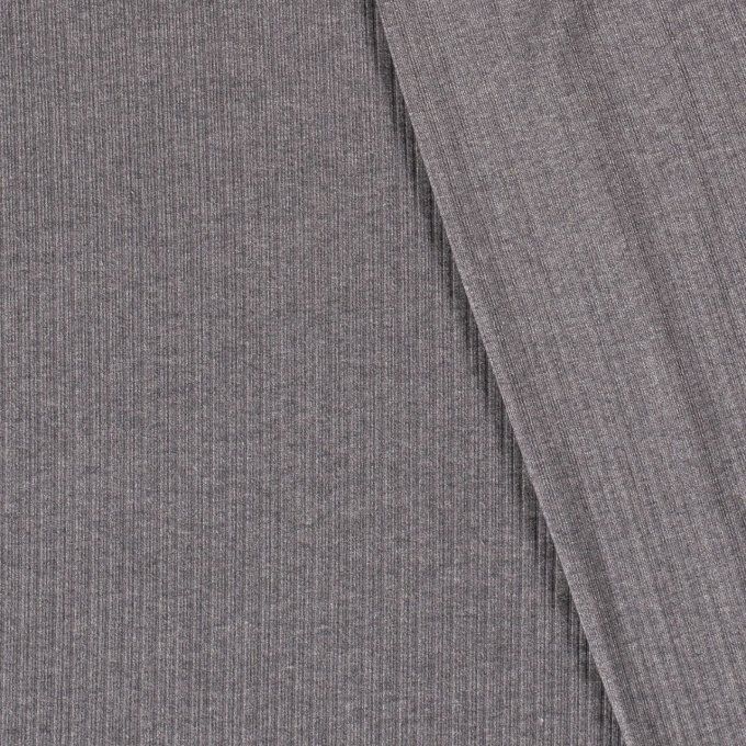 Tissu tricot rayure Gris 