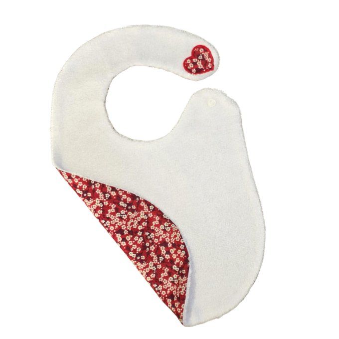 Bavoir personnalisé  broderie Bébé D'amour